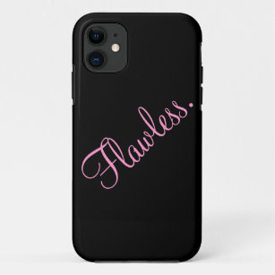 完全な文字の黒およびピンク iPhone 11 ケース