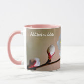 完全な日本のアプリコット花 マグカップ (左)