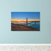 完全な日素晴らし出 キャンバスプリント (インサイチュ (ウッドフロア))