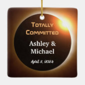 完全な日食をテーマにしたウェディング「トータル・コミットメント・エクリプス」 セラミックオーナメント (裏面)