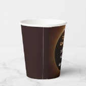 完全な日食をテーマにしたウェディング 紙コップ (右)