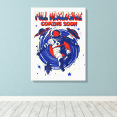 完全な来開示 |宇宙飛行士フローティング キャンバスプリント (インサイチュ (ウッドフロア))