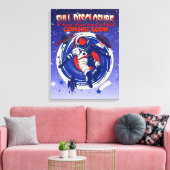 完全な来開示 |宇宙飛行士フローティング キャンバスプリント (インサイチュ (リビング))