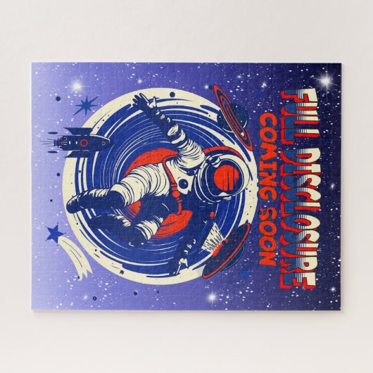 完全な来開示 |宇宙飛行士フローティング ジグソーパズル (横)