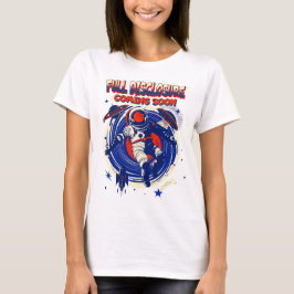 完全な来開示 |宇宙飛行士フローティング Tシャツ