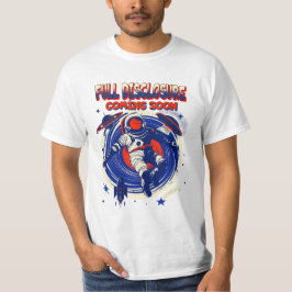 完全な来開示 |宇宙飛行士フローティング Tシャツ