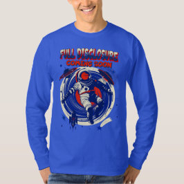 完全な来開示 |宇宙飛行士フローティング Tシャツ