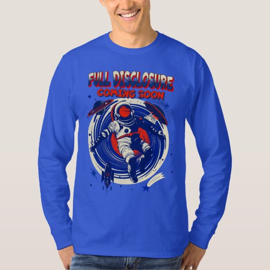 完全な来開示 |宇宙飛行士フローティング Tシャツ (正面)