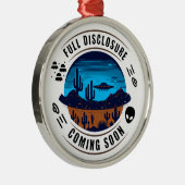 完全な来開示 |砂漠のUFO メタルオーナメント (右)