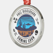 完全な来開示 |砂漠のUFO メタルオーナメント (左)