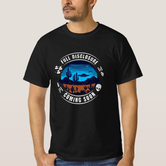完全な来開示 |砂漠のUFO Tシャツ (正面)