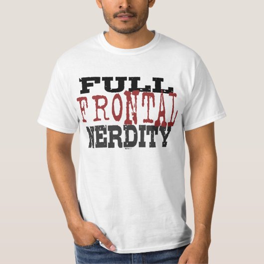 完全な正面Nerdity Tシャツ (正面)