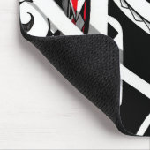 完全な種族のポリネシアかマオリの入れ墨の芸術 マウスパッド (コーナー)