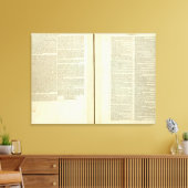 完全な系図、履歴、年代順 キャンバスプリント (インサイチュ (リビング))