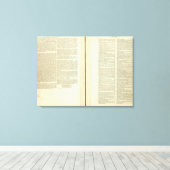 完全な系図、履歴、年代順 キャンバスプリント (インサイチュ (ウッドフロア))