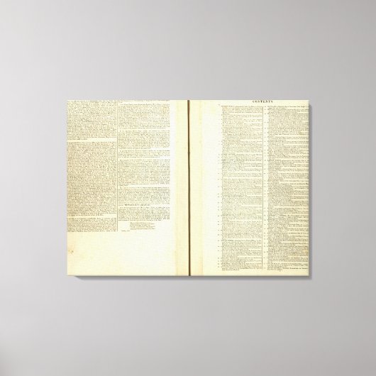 完全な系図、履歴、年代順 キャンバスプリント (正面)