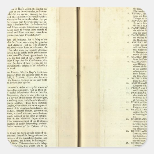 完全な系図、履歴、年代順 スクエアシール (正面)