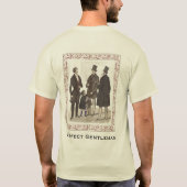 完全な紳士の上品なヴィンテージの人の正装 Tシャツ (裏面)