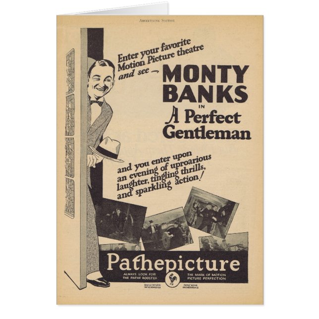 完全な紳士Montyは映画広告を取引します (正面)
