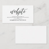 完全な結婚式のウェブサイトはエンクロージャカードを詳しく述べます エンクロージャーカード (正面/裏面)