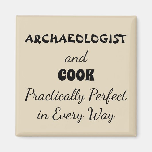 完全な考古学と調理師 マグネット (正面)