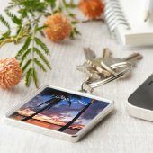 完全な至福- West Palm Beachの日没 キーホルダー (側面)