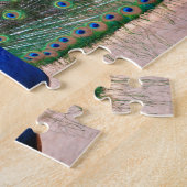 完全な表示の孔雀の鳥 ジグソーパズル (側面)