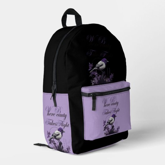 完全な調和 | 植物界 プリントバックパック (裏面左端)