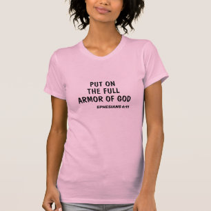 完全な鎧を着るエペソ6:11聖書の聖句 Tシャツ