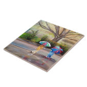 "完全な雨の日"のセラミックタイル タイル (側面)