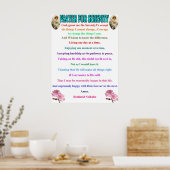 完全な静穏祈りの言葉 ポスター (キッチン)