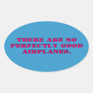 完全な飛行機のステッカー無し 楕円形シール