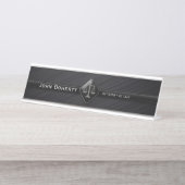 完全な黒|の弁護士 デスクネームプレート (正面)
