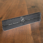 完全な黒|の弁護士 デスクネームプレート (側面)