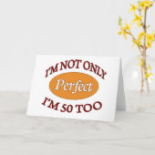 完全な50歳 カード (黄色い花)