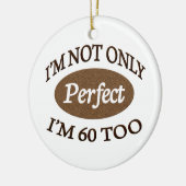 完全な60歳 セラミックオーナメント (左)