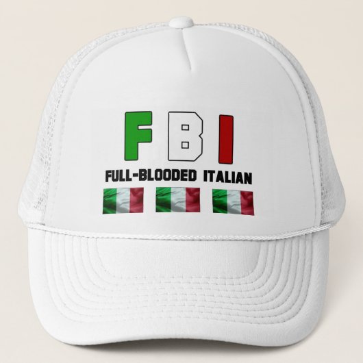 完全なBloodedのイタリア人の帽子 キャップ (正面)