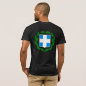 完全なBLOODEDのギリシャ語 Tシャツ (裏面フル)