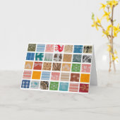 完全なPyrexの休日の挨拶状 カード (黄色い花)