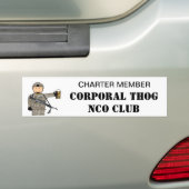 完全なTHOG下士官クラブ バンパーステッカー (車上)