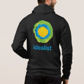 完全なZipフード付きスウェットシャツ(サイズ/スタイル/色を選択) パーカ (裏面)