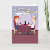 完全におもしろい熟成したワイン誕生日 カード (正面)