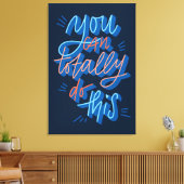 完全にこの手札デザイン キャンバスプリント (インサイチュ (リビング))