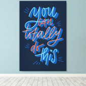 完全にこの手札デザイン キャンバスプリント (インサイチュ (ウッドフロア))