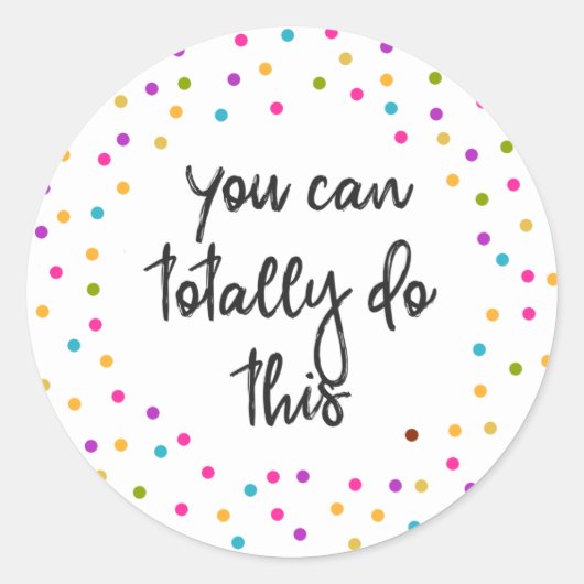 完全にできるよやる気を起こさせる ラウンドシール (正面)