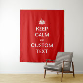 完全にカスタマイズできるKeep Calm+カスタマイズ タペストリー (インサイチュ)