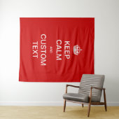 完全にカスタマイズできるKeep Calm+カスタマイズ タペストリー (インサイチュ(横))