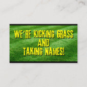 完全にカスタマイズユーモアのある可能な芝生サービス 名刺 (正面)