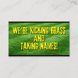 完全にカスタマイズユーモアのある可能な芝生サービス 名刺