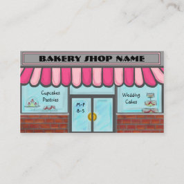 完全にカスタマイズ可能でかわいいパン屋の店カード 名刺